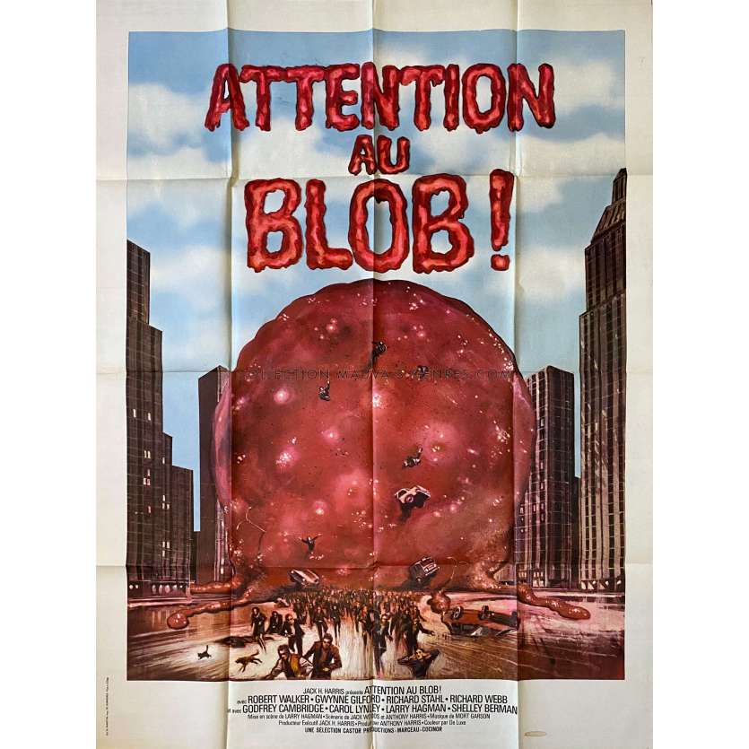 BEWARE THE BLOB French Movie Poster- 47x63 in. - 1972 - Larry Hagman, Robert Walker Jr.