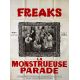 FREAKS French Movie Poster- 47x63 in. - 1932/R1960 - Tod Browning, Wallace Ford