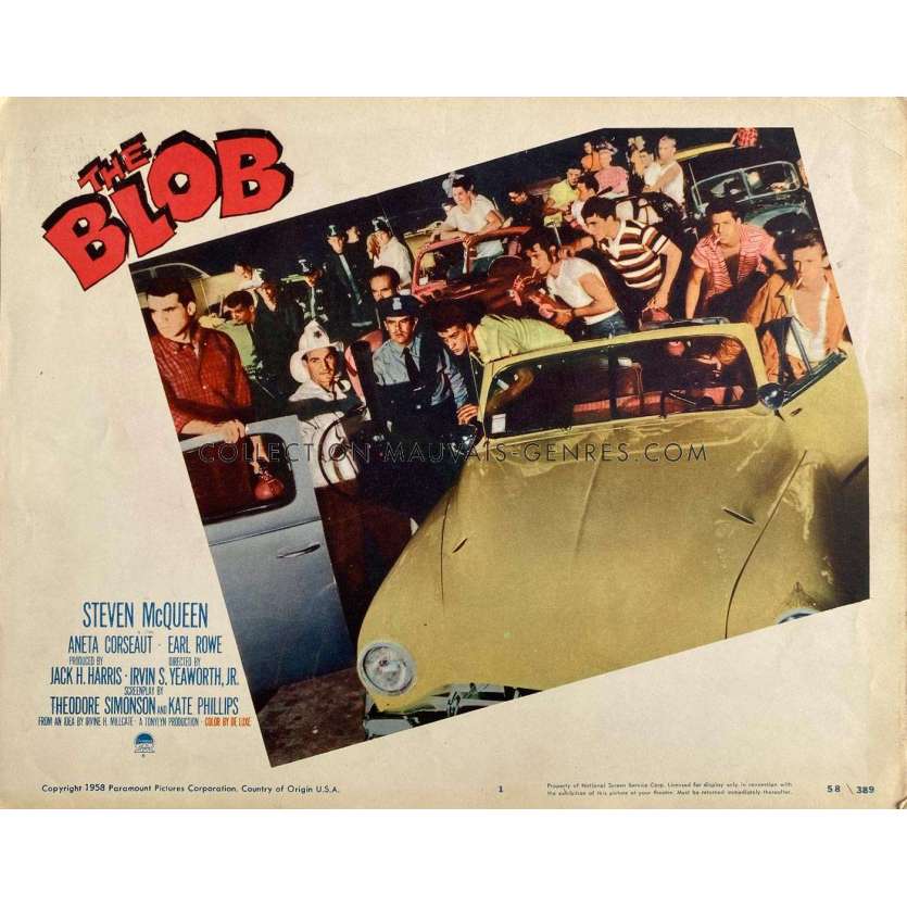 LE BLOB - DANGER PLANETAIRE Photo de film N1 - 28x36 cm. - 1958 - Robert Walker Jr., Larry Hagman