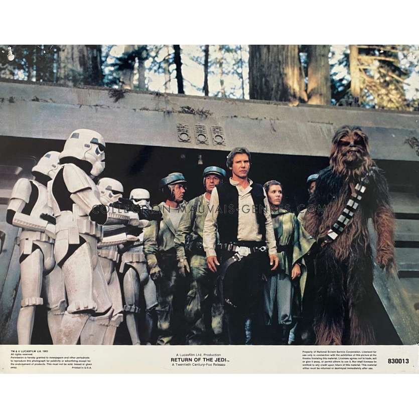 STAR WARS - LE RETOUR DU JEDI Photo de film N05 - 28x36 cm. - 1983 - Harrison Ford, Richard Marquand