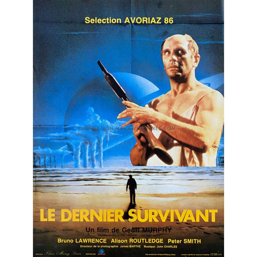 THE QUIET EARTH French Movie Poster- 15x21 in. - 1985 - Geoff Murphy, Bruno Lawrence