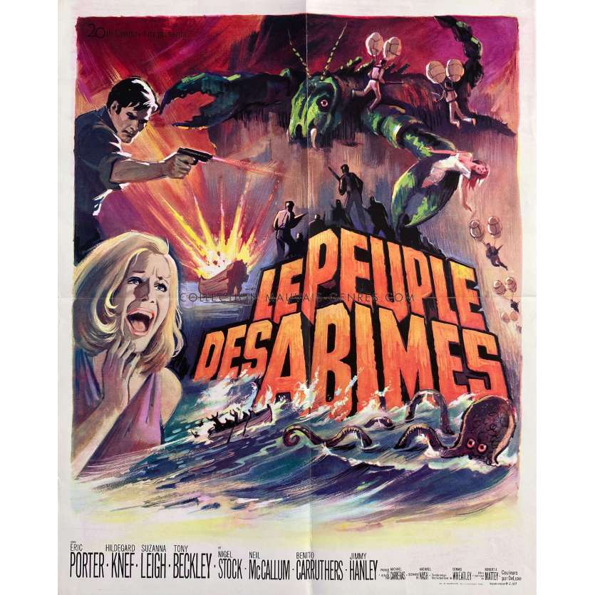 LE PEUPLE DES ABIMES Affiche de film- 45x65 cm. - 1968 - Eric Porter, Michael Carreras