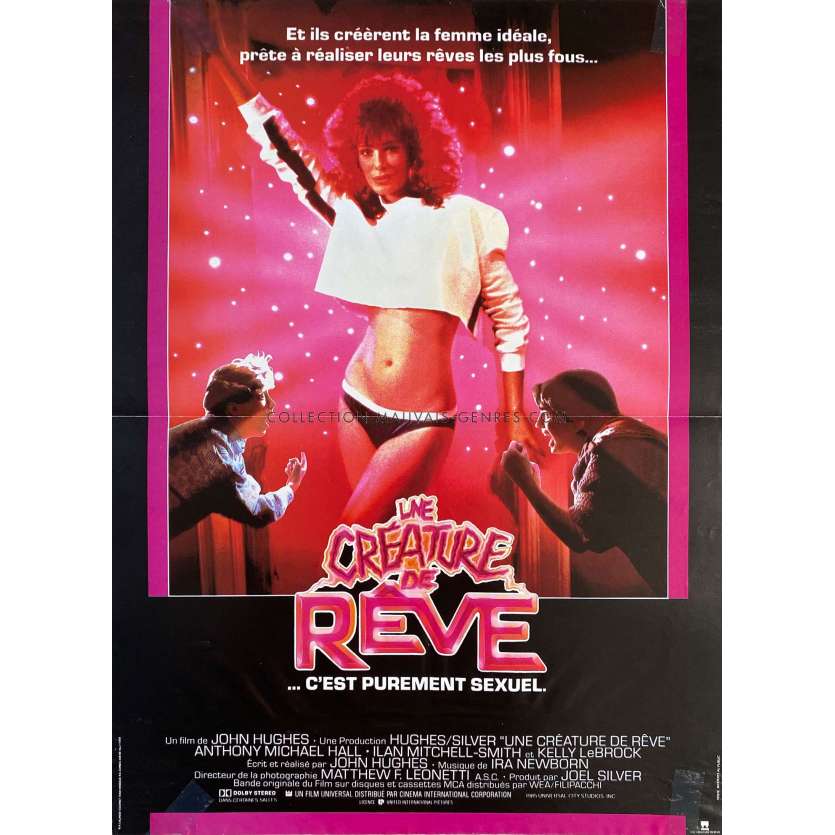 UNE CREATURE DE REVE Affiche de film- 40x54 cm. - 1985 - Anthony Michael Hall, John Hugues