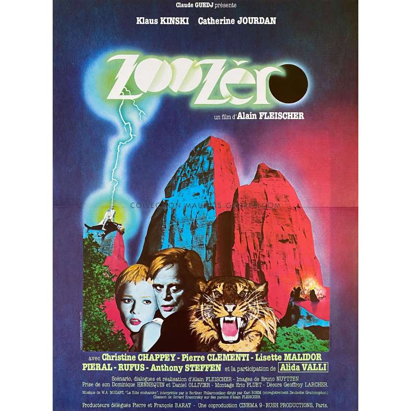 ZOO ZERO Affiche de film- 40x54 cm. - 1979 - Klaus Kinski, Alain Fleischer