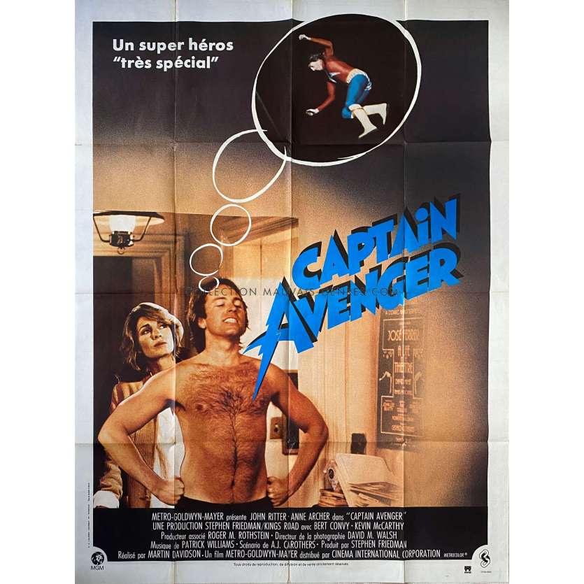 CAPTAIN AVENGER Affiche de film- 120x160 cm. - 1980 - John Ritter, Martin Davidson