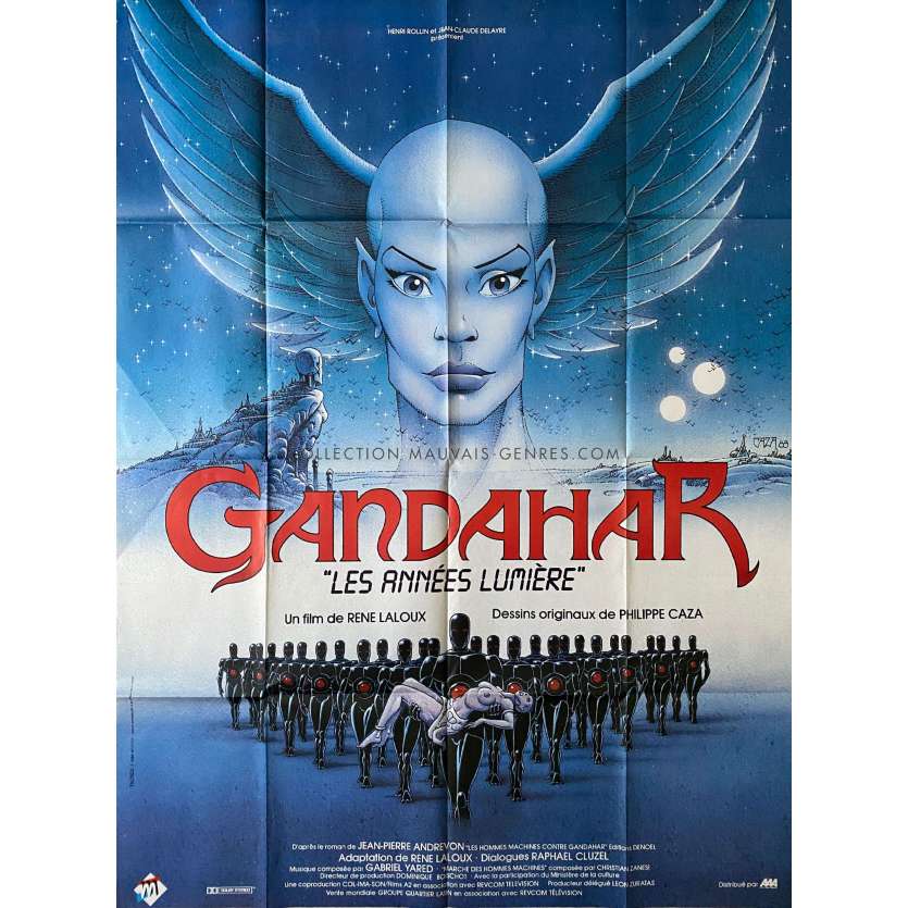 GANDAHAR Affiche de film- 120x160 cm. - 1987 - Glenn Close, René Laloux