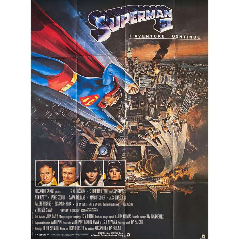 SUPERMAN 2 Affiche de film- 120x160 cm. - 1977 - Christopher Reeves, Richard Donner