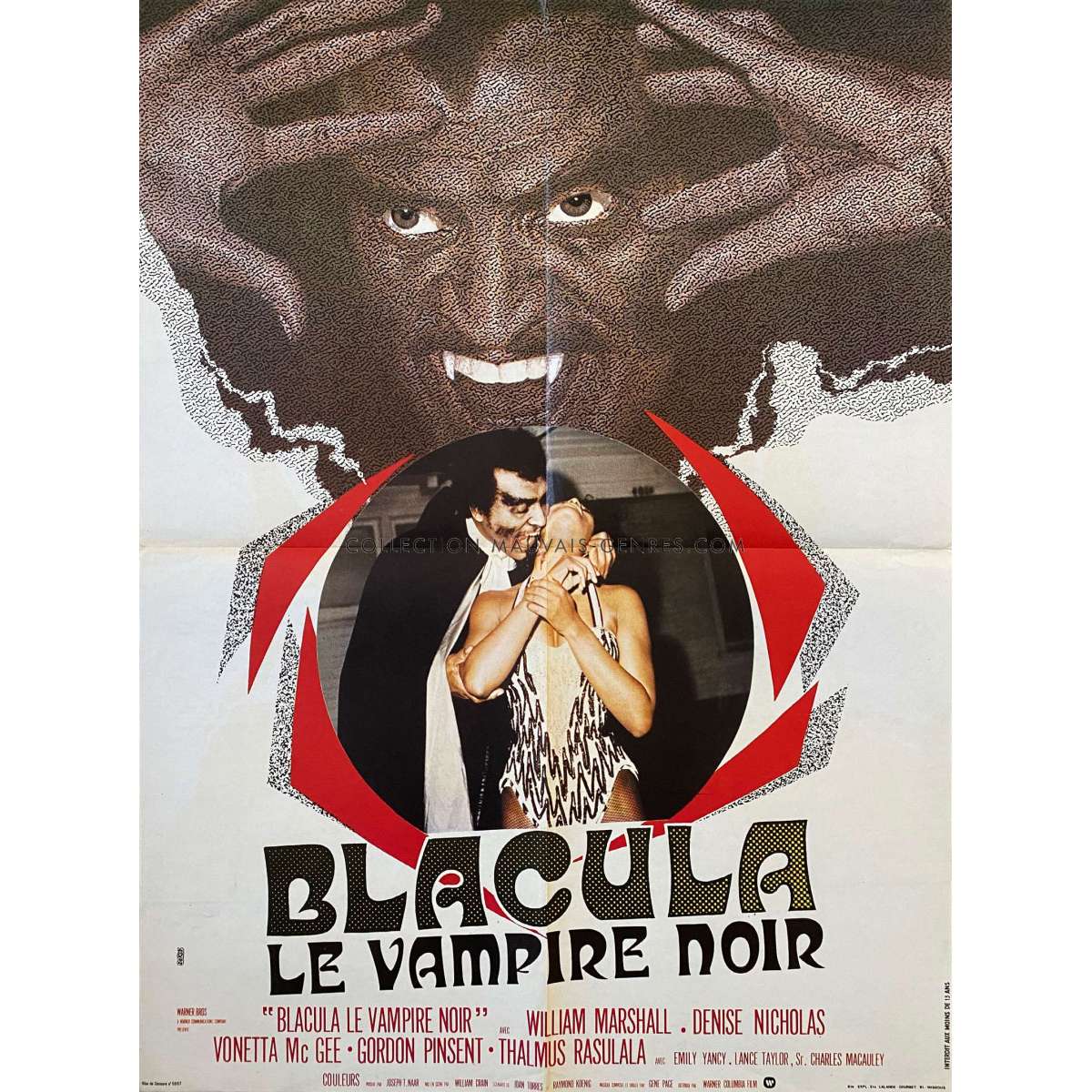 BLACULA French Movie Poster - 23x32 in. - 1972