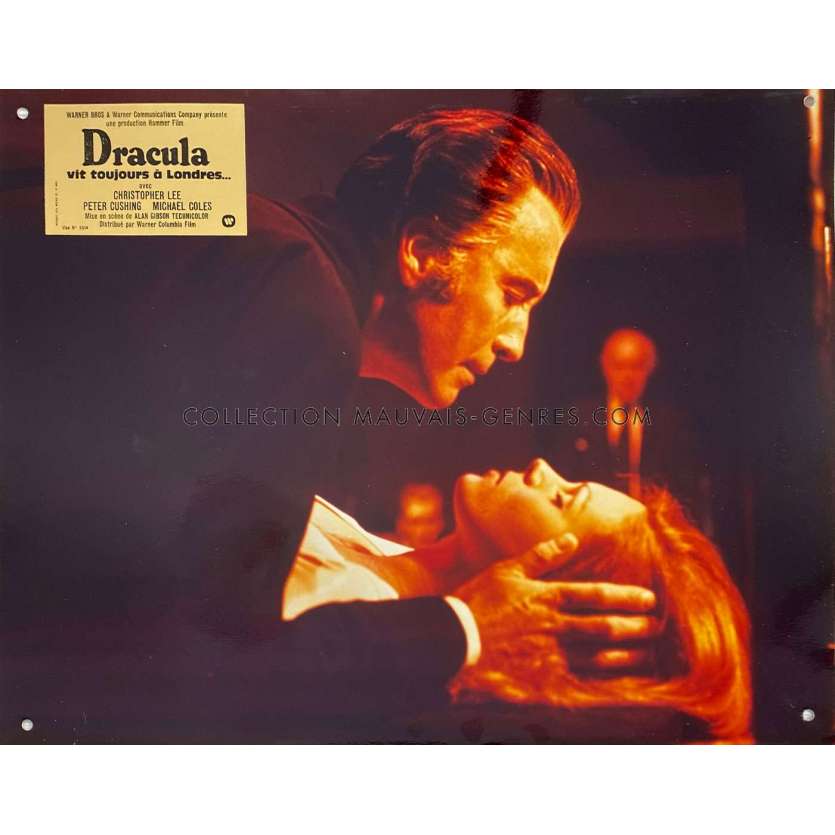 THE SATANIC RITES OF DRACULA French Lobby Card N06 - 12x15 in. - 1973 - Alan Gibson, Christopher Lee