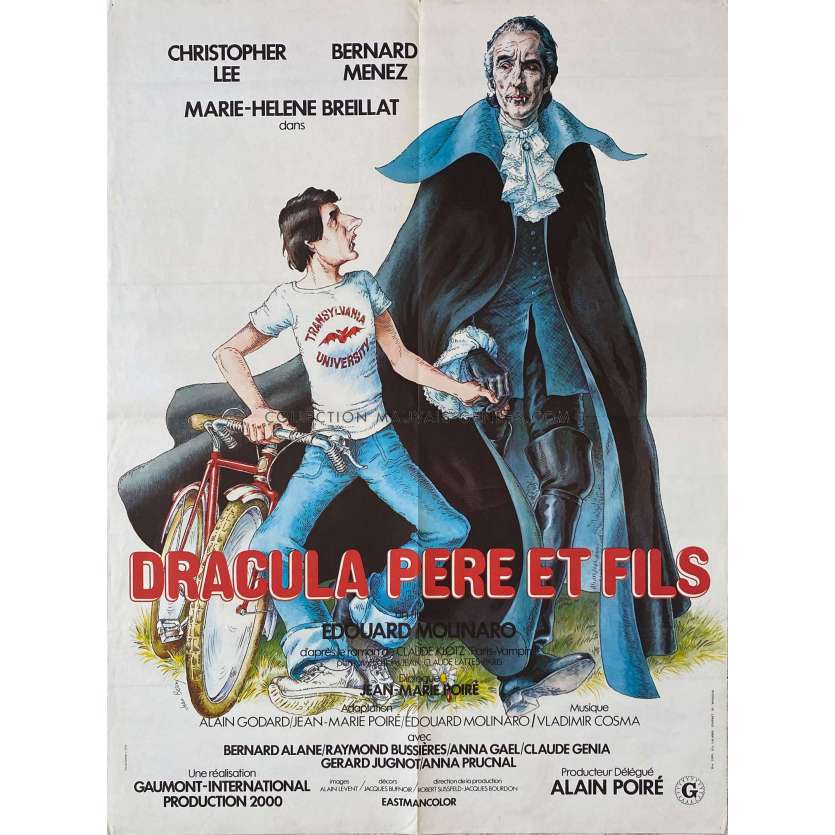 DRACULA AND SON French Movie Poster- 23x32 in. - 1976 - Edouard Molinaro, Christopher Lee