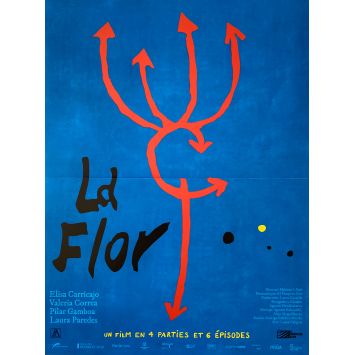 LA FLOR French Movie Poster- 15x21 in. - 2019 - Mariano Llinás, Elisa Carricajo