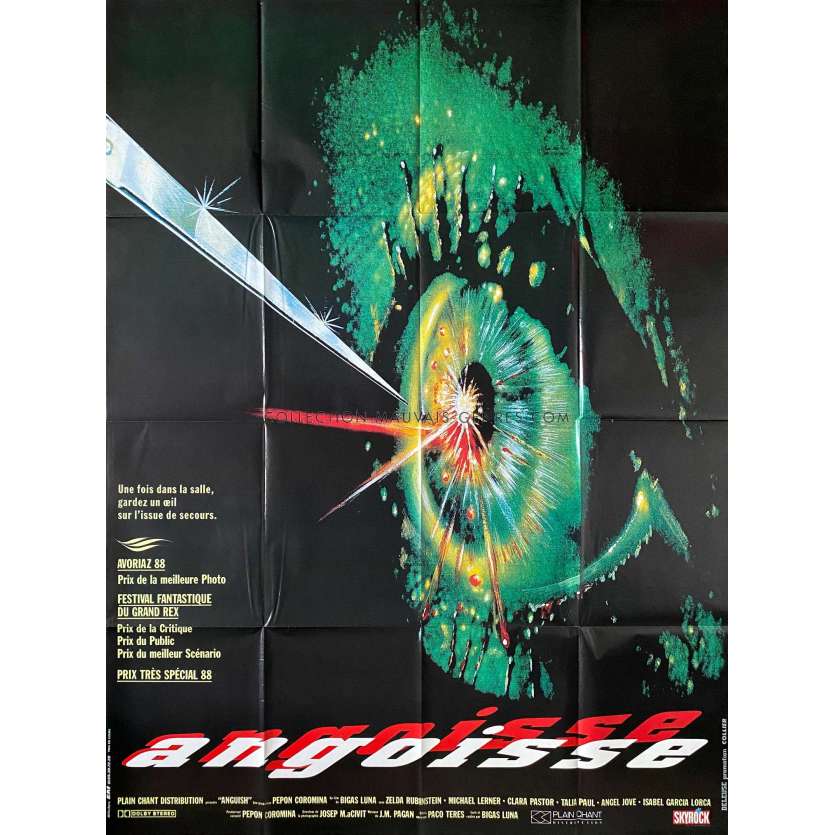 ANGOISSE (1987) Affiche de film- 120x160 cm. - 1987 - Zelda Rubinstein, Bigas Luna