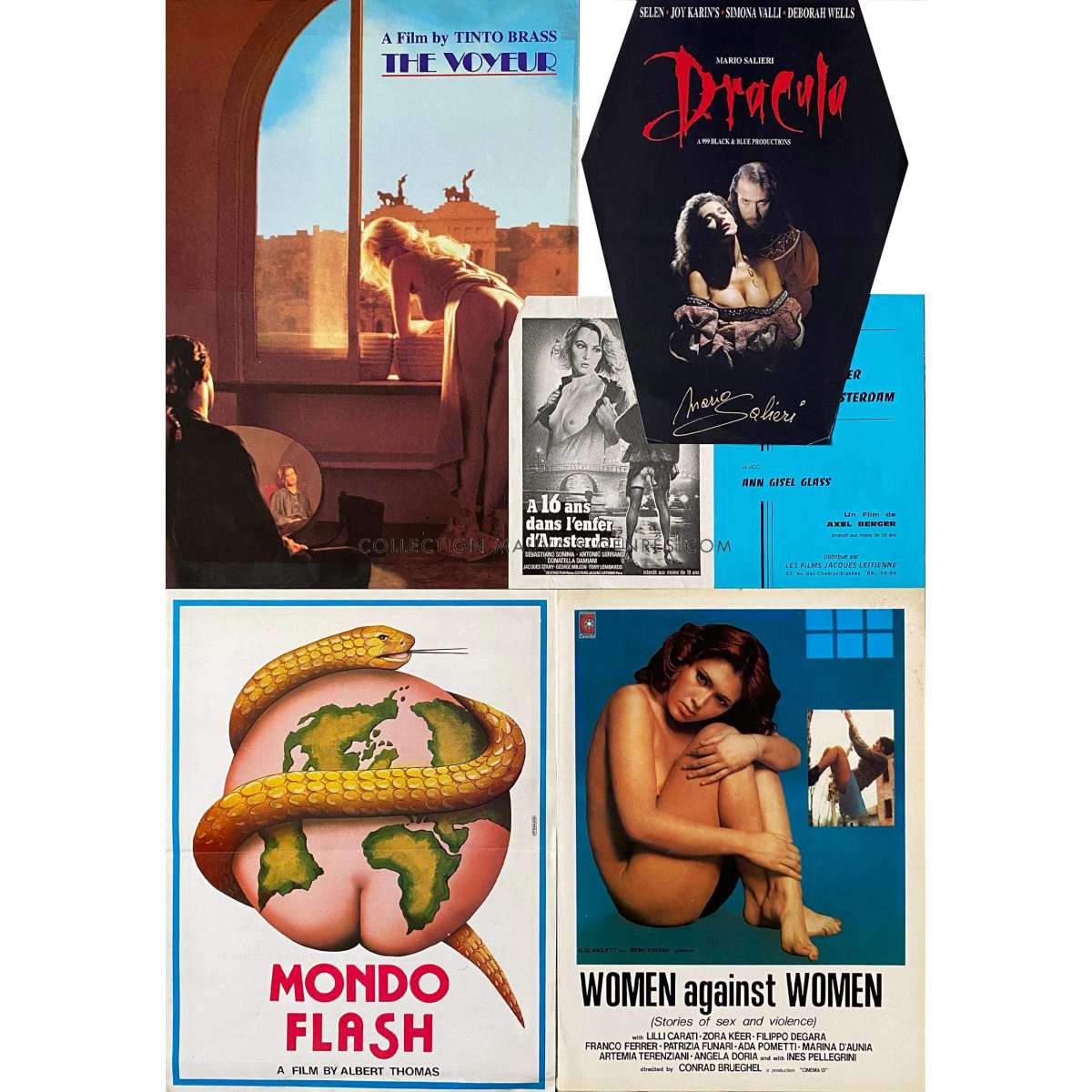 ITALIAN EROTIC CINEMA Italian Herald Lot N1 - 10x12 in. - 1980