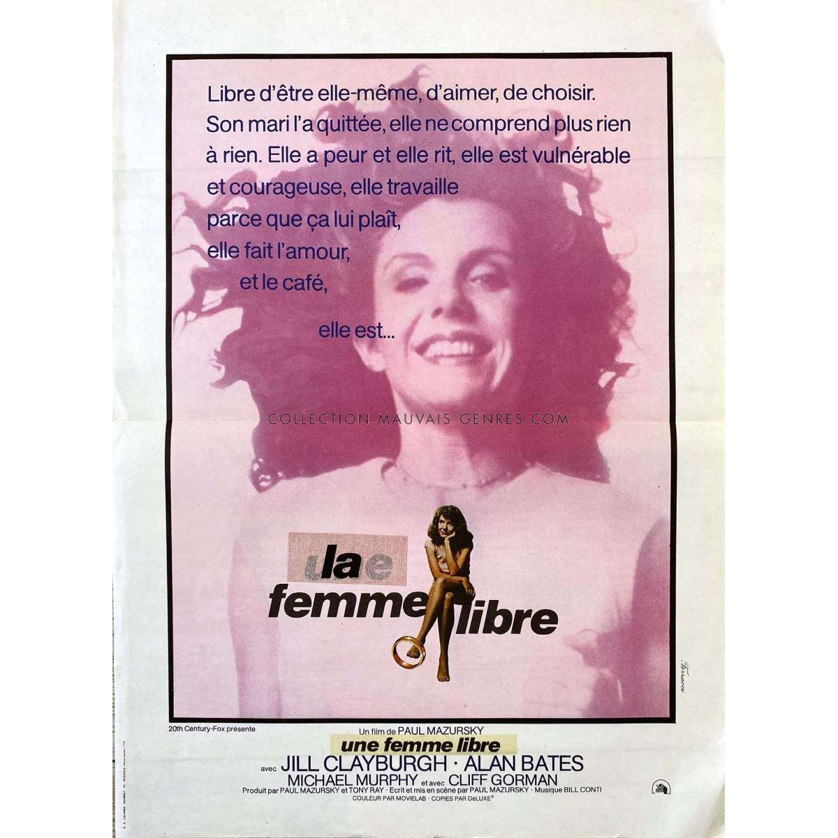 Affiche De Film Française De Une Femme Libre 40x54 Cm 2687