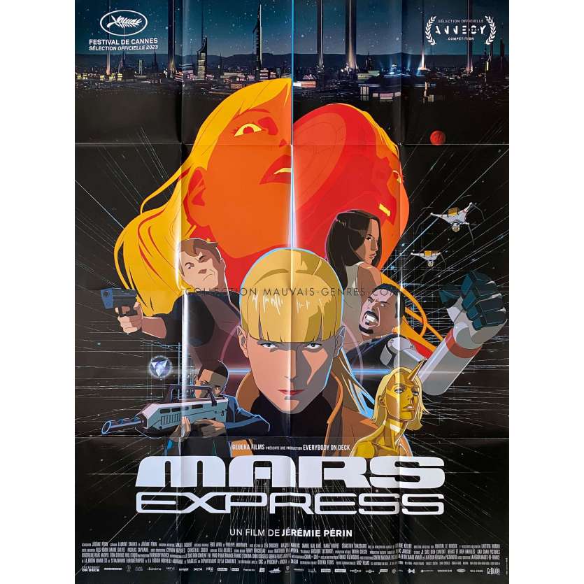 MARS EXPRESS Affiche de film- 120x160 cm. - 2023 - Léa Drucker, Jérémie Périn