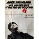 ONE FLEW OVER THE CUCKOO'S NEST French Movie Poster- 47x63 in. - 1975/R1990 - Milos Forman, Jack Nicholson