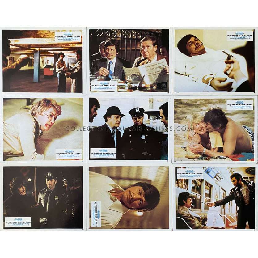 DEATH WISH French Lobby Cards x10 - 9x12 in. - 1974 - Michael Winner, Charles Bronson