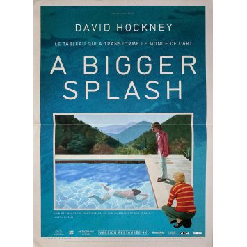 A BIGGER SPLASH Affiche de film- 40x54 cm. - 1973/R2021 - David Hockney, Jack Hazan