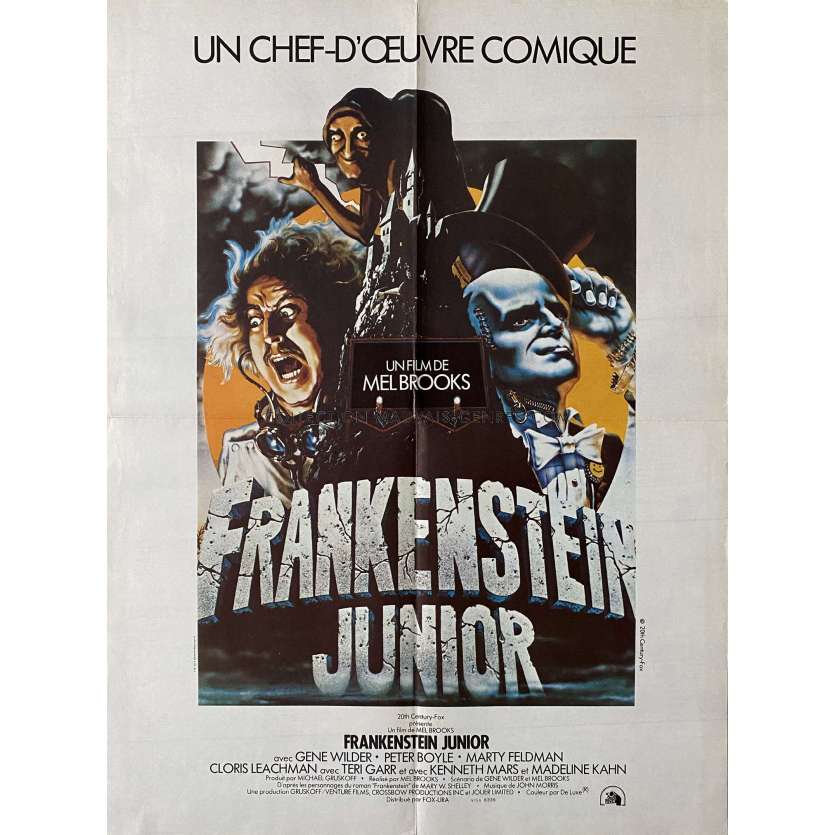 FRANKENSTEIN JUNIOR Affiche de cinéma- 60x80 cm. - 1974 - Gene Wilder, Mel Brooks