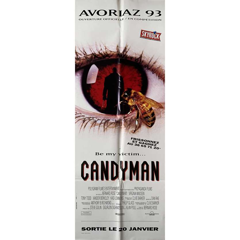 CANDYMAN French Movie Poster- 23x63 in. - 1992 - Bernard Rose, Virginia Madsen