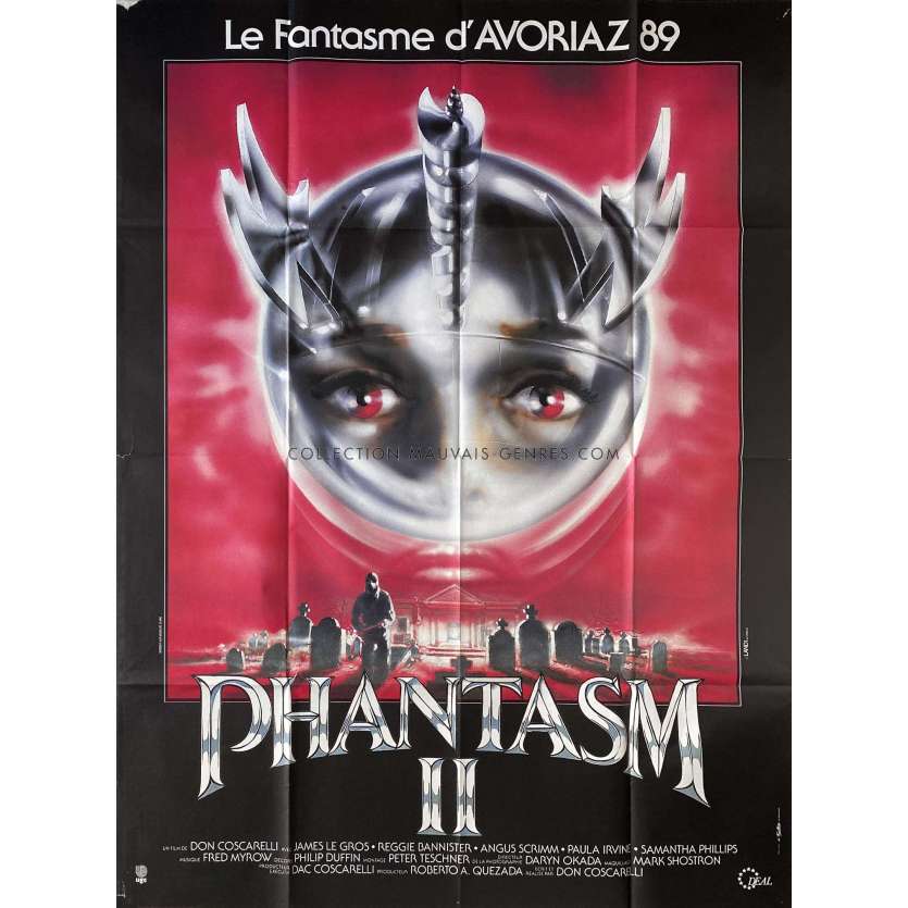 PHANTASM 2 Affiche de cinéma- 120x160 cm. - 1988 - Angus Scrimm, Don Coscarelli