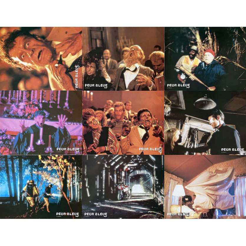 SILVER BULLET French Lobby Cards x9 - 9x12 in. - 1984 - Daniel Attias, Gary Busey