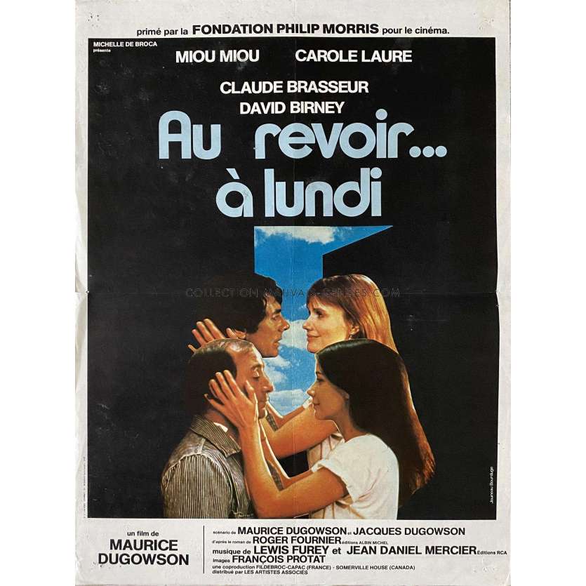 BYE, SEE YOU MONDAY French Movie Poster- 15x21 in. - 1979 - Maurice Dugowson, Carole Laure