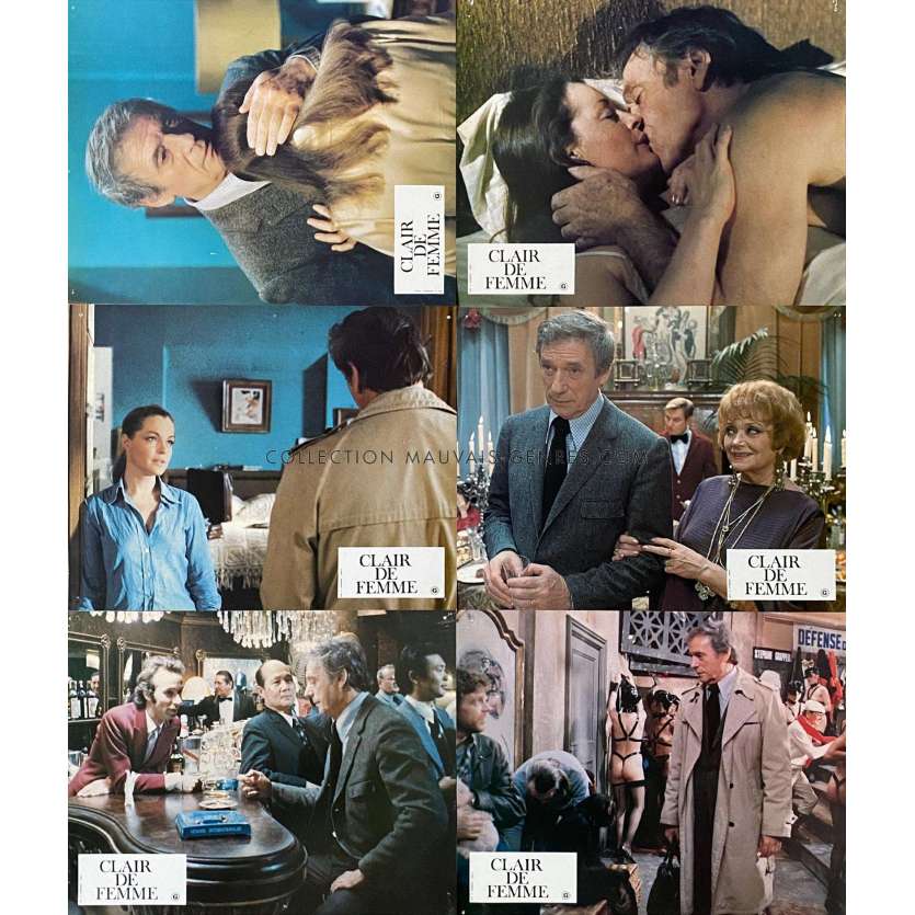 CLAIR DE FEMME Photos de film x6 - 21x30 cm. - 1979 - Romy Schneider, Costa Gavras