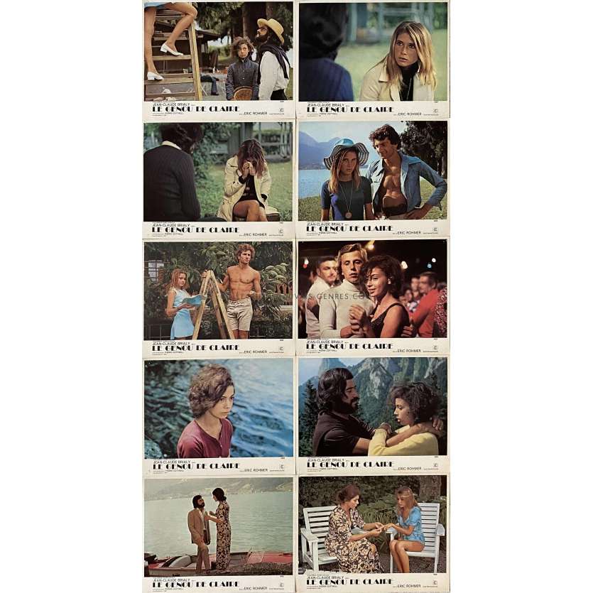 LE GENOU DE CLAIRE Photos de film x10 - 21x30 cm. - 1970 - Jean-Claude Brialy, Eric Rohmer