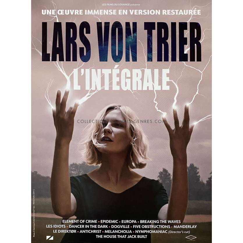 LARS VON TRIER L'INTEGRALE U.S Movie Poster- 15x21 in. - 2022 - Lars Von Trier, Kirsten Dunst