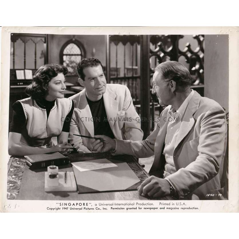 SINGAPOUR Photo de film 1540-99 - 20x25 cm. - 1947 - Ava Gardner, John Brahm