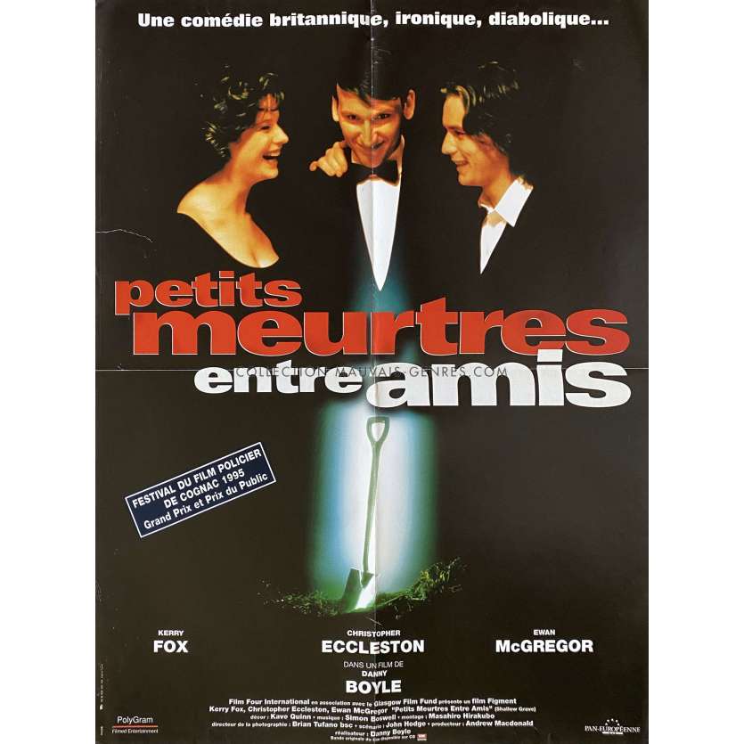 PETITS MEURTRES ENTRE AMIS Affiche de cinéma- 60x80 cm. - 1994 - Ewan McGregor , Danny Boyle