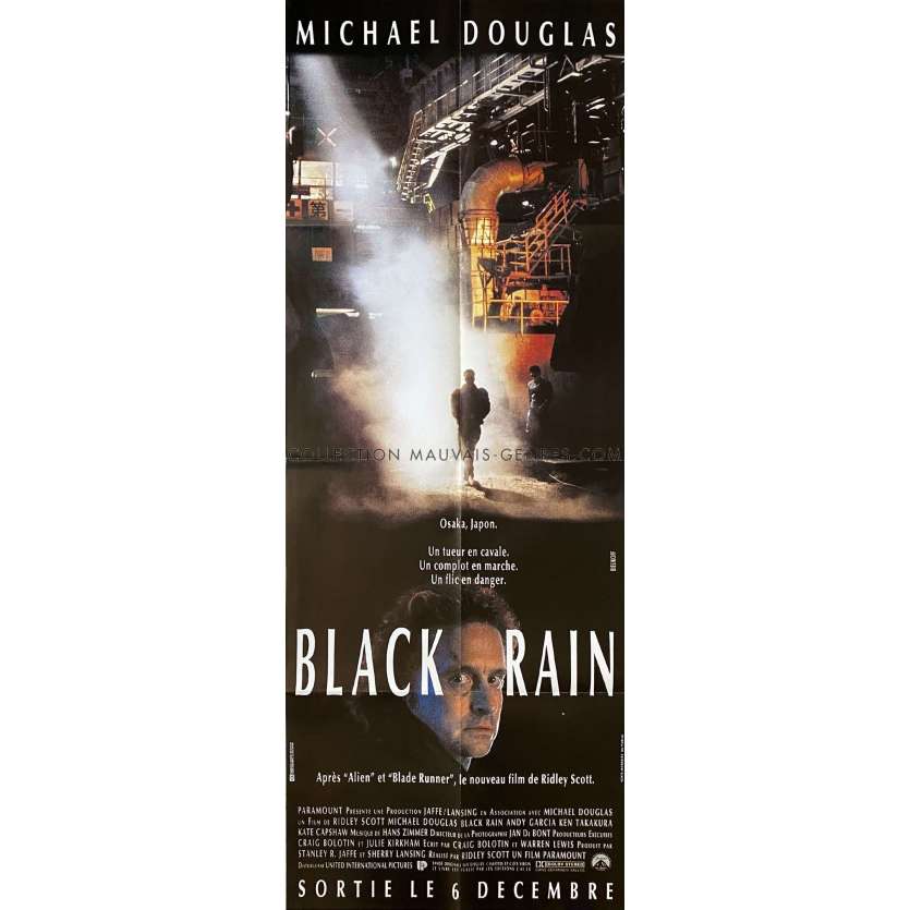 BLACK RAIN Affiche de cinéma- 60x160 cm. - 1989 - Michael Douglas, Ridley Scott