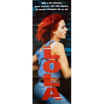 COURS LOLA COURS Affiche de cinéma- 60x160 cm. - 1998 - Tom Tykwer, Franka Potente