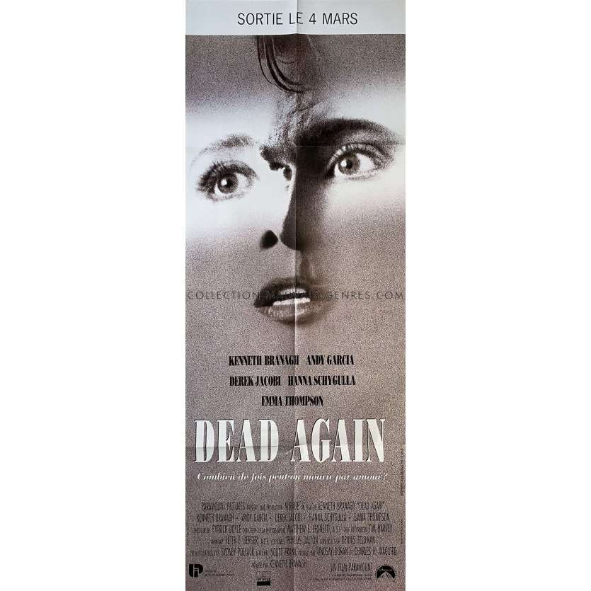 DEAD AGAIN Affiche de cinéma- 60x160 cm. - 1991 - Emma Thomson, Kenneth Branagh