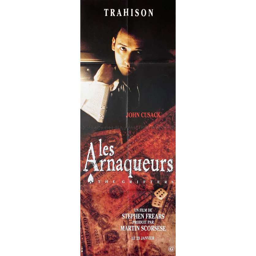 LES ARNAQUEURS Affiche de cinéma Modele Cusack. - 60x160 cm. - 1990 - Anjelica Juston, Stephen Frears