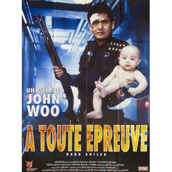 HARD BOILED French Movie Poster- 47x63 in. - 1992 - John Woo, Yun-Fat Chow