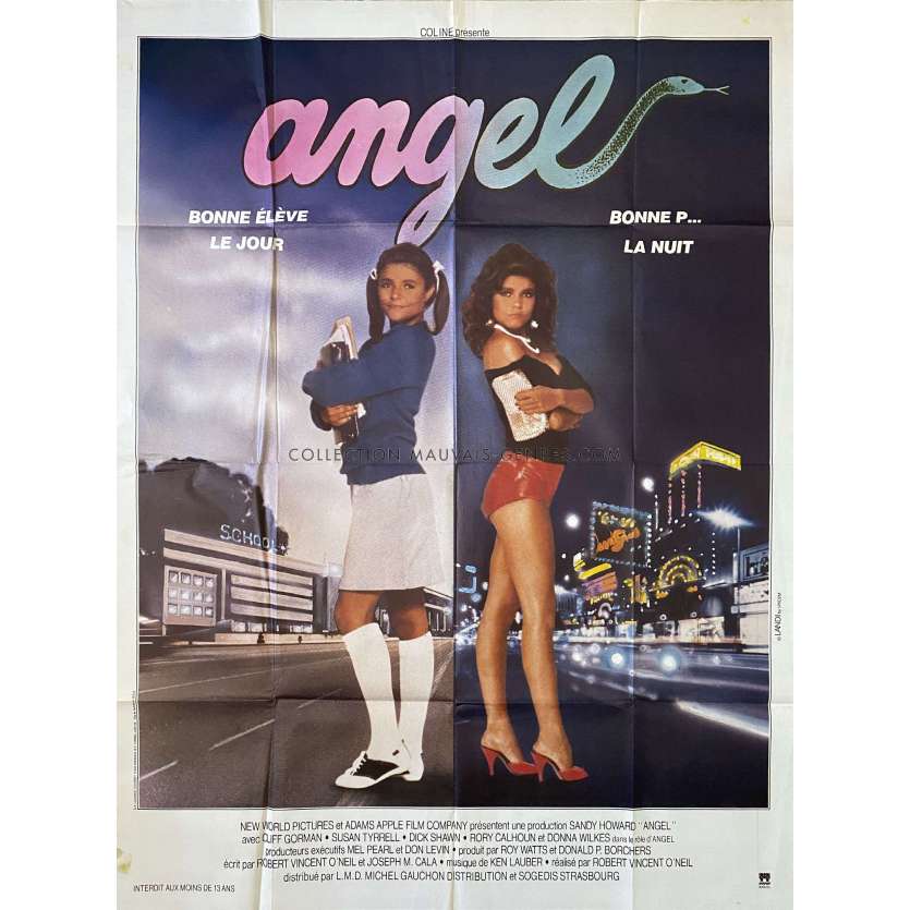 ANGEL Affiche de cinéma- 120x160 cm. - 1983 - Donna Wilkes, Robert Vincent O'Neil