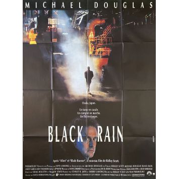 BLACK RAIN French Movie Poster- 47x63 in. - 1989 - Ridley Scott, Michael Douglas