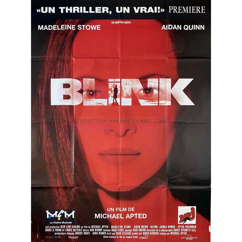 BLINK Affiche de cinéma- 120x160 cm. - 1993 - Madeleine Stowe, Michael Apted