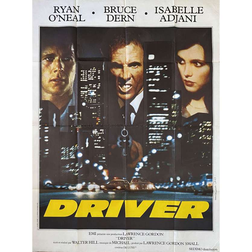 DRIVER Affiche de cinéma- 120x160 cm. - 1978 - Ryan O'Neal, Walter Hill