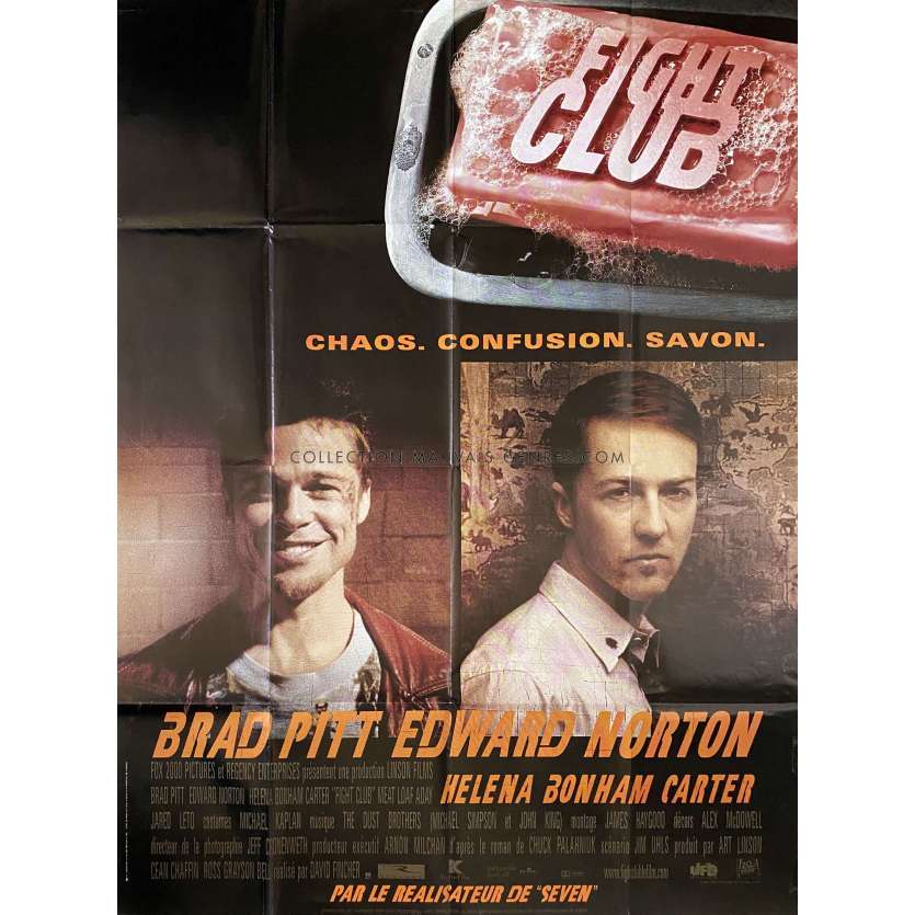 FIGHT CLUB Affiche de cinéma- 120x160 cm. - 1999 - Brad Pitt, David Fincher