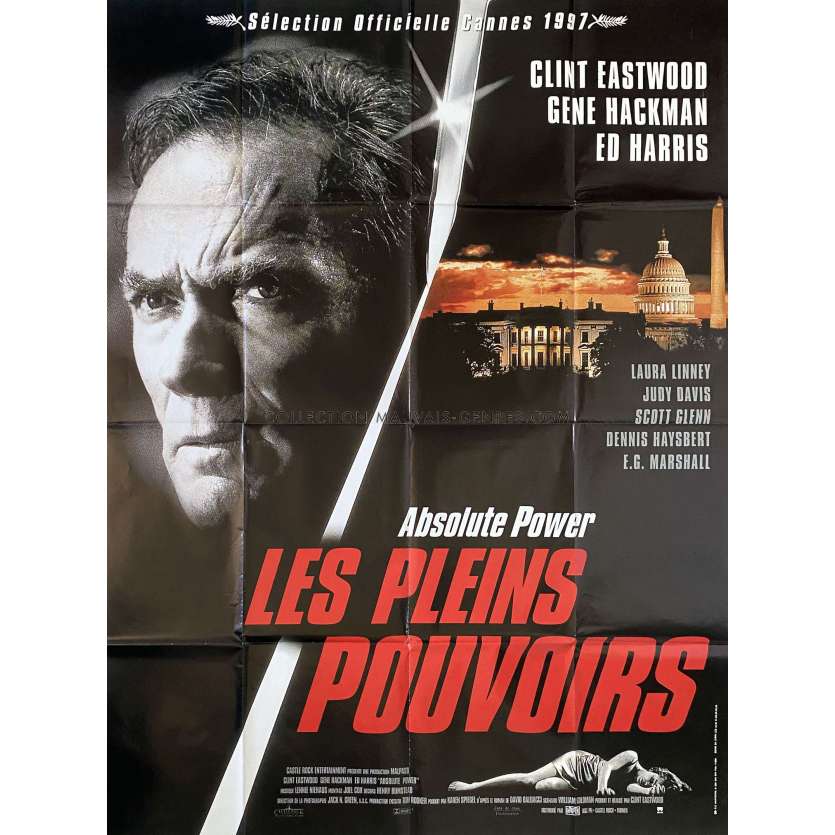 LES PLEINS POUVOIRS Affiche de cinéma- 120x160 cm. - 1997 - Gene Hackman, Clint Eastwood