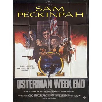 OSTERMAN WEEKEND French Movie Poster- 47x63 in. - 1983 - Sam Peckinpah, Rutger Hauer