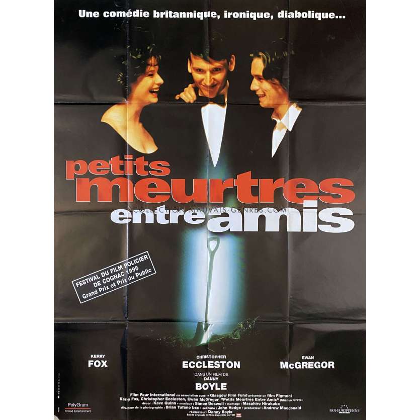 PETITS MEURTRES ENTRE AMIS Affiche de cinéma- 120x160 cm. - 1994 - Ewan McGregor , Danny Boyle