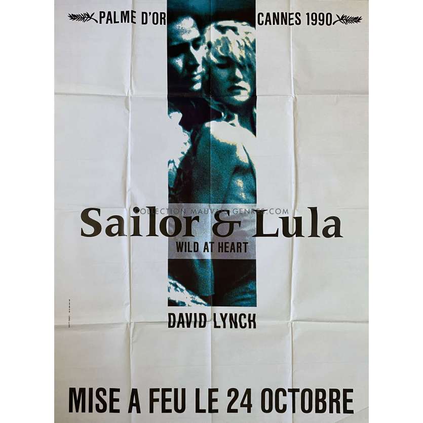 SAILOR ET LULA Affiche de cinéma Preventive. - 120x160 cm. - 1990 - Nicolas Cage, David Lynch