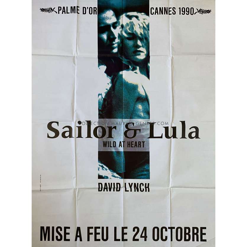 WILD AT HEART French Movie Poster Advance. - 47x63 in. - 1990 - David Lynch, Nicolas Cage