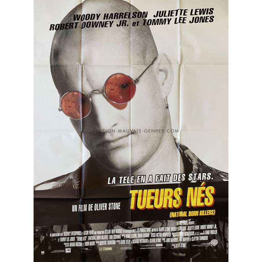 TUEURS NES Affiche de cinéma- 120x160 cm. - 1994 - Woody Harrelson, Oliver Stone