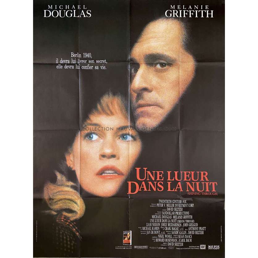 UNE LUEUR DANS LA NUIT Affiche de cinéma- 120x160 cm. - 1992 - Michael Douglas, David Seltzer