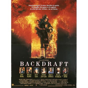BACKDRAFT French Movie Poster- 15x21 in. - 1991 - Ron Howard, Kurt Russel